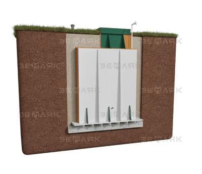 Погреб-Кессон Земляк 1200х1200 (муфта 133) – фото 5 | СТРОЭКОС